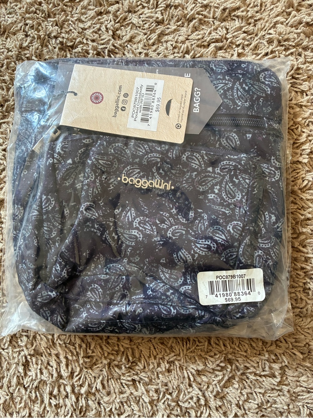 Baggallini Pocket Crossbody Bag NWT!